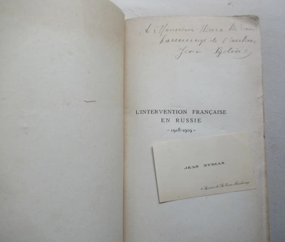 L'Intervention Française en Russie 1918 - 1919. Souvenirs d'un Témoin - Image 3
