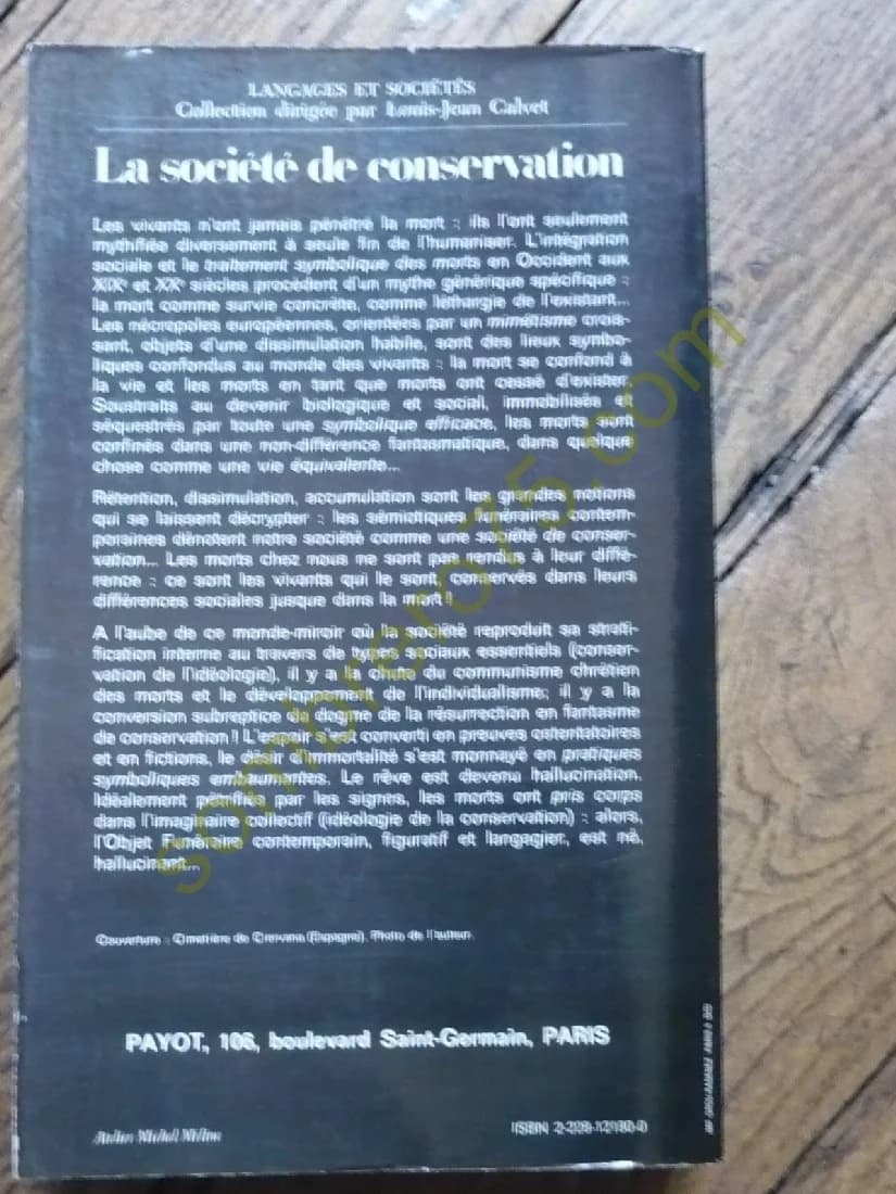 La Société de Conservation. Etude Sémiologique des Cimetières d'Occident - Image 4