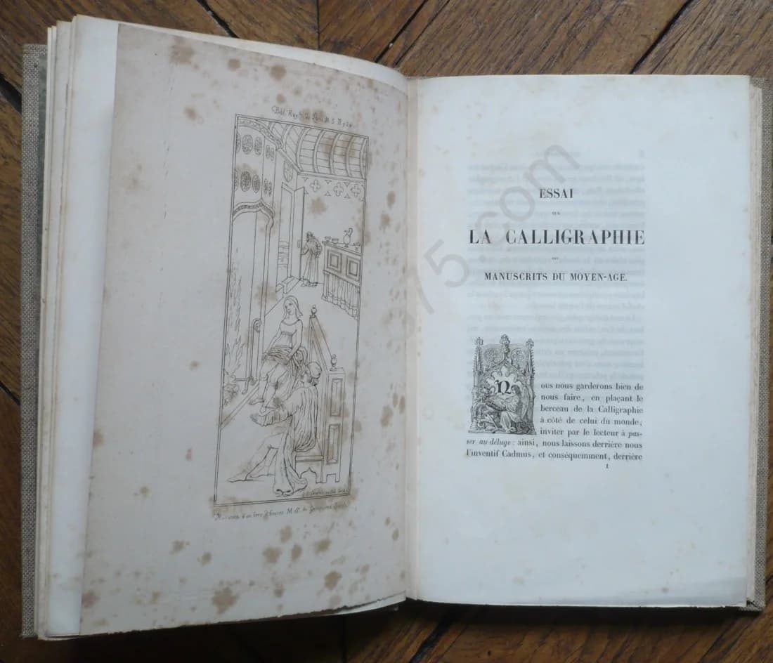 Essai sur la Calligraphie des Manuscrits du Moyen Age et sur les Ornements des Premiers Livres d'Heures Imprimés - Image 2
