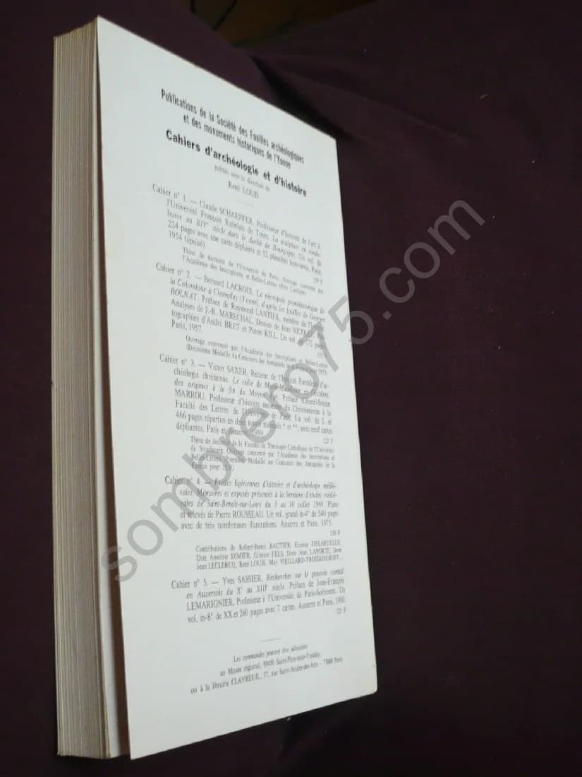 Recherches sur le Pouvoir Comtal en Auxerrois, du Xe au début du XIIIe Siècle - Cahiers d'Archéologie et d'Histoire - Image 3