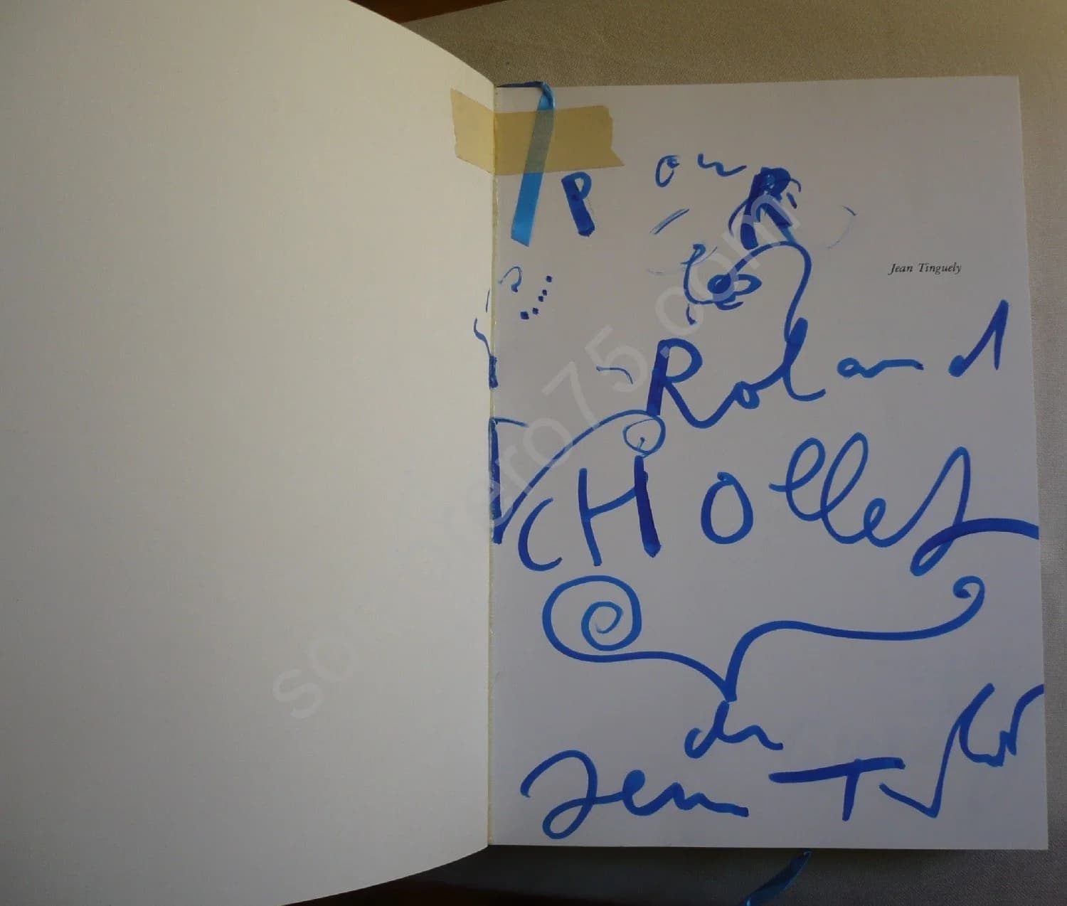 Tinguely une Magie plus Forte que la Mort. Valisette. Dessin - Envoi Original - Image 2