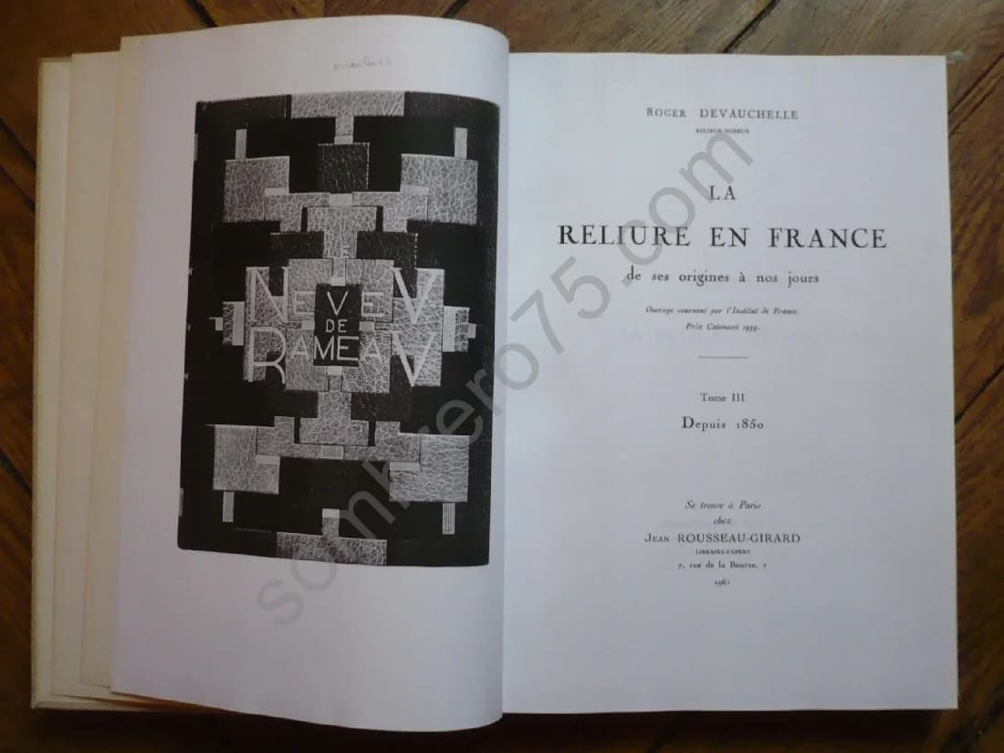 La Reliure en France de ses Origines à nos jours.. 3 Volumes - Image 5