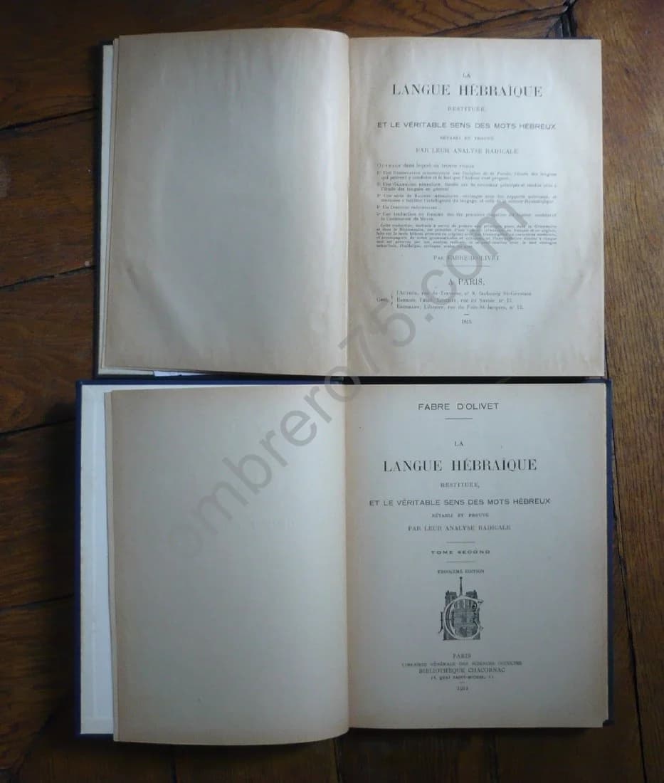 La Langue Hébraïque. 2 Volumes - Image 3