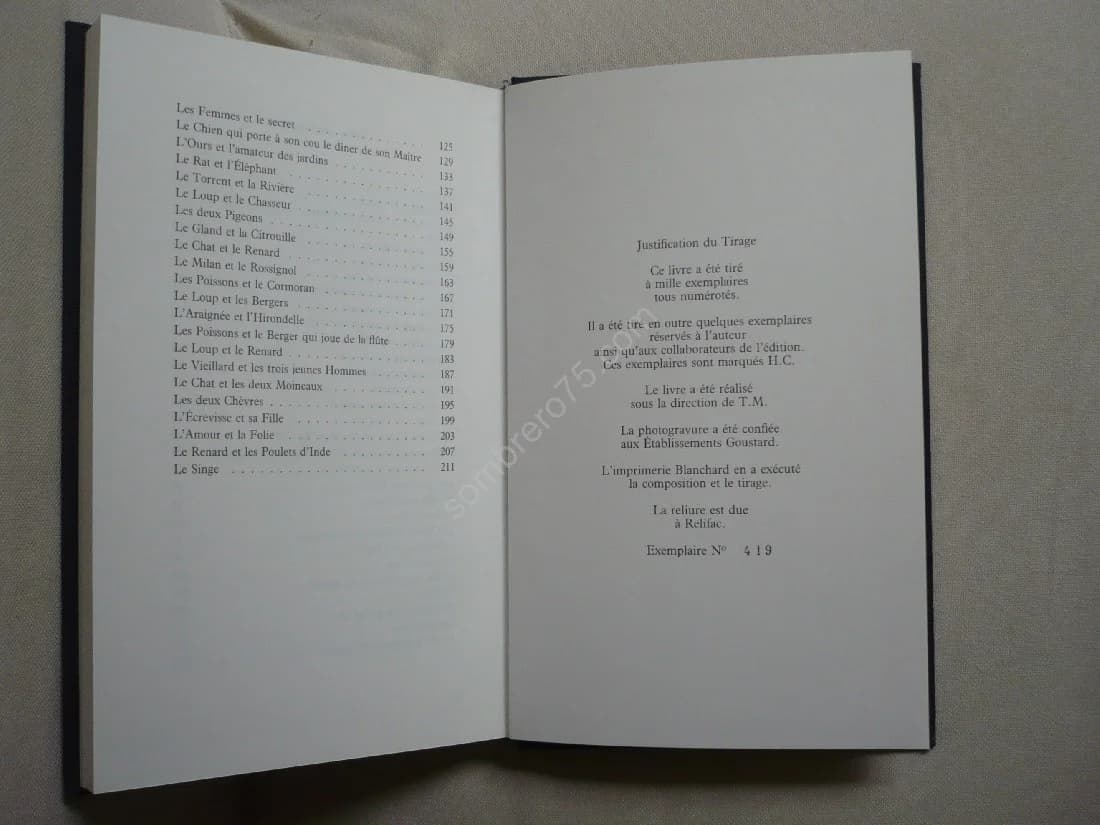 Cinquante Fables de Jean de La Fontaine Illustrées Par Ch Genot Boulanger - Image 2