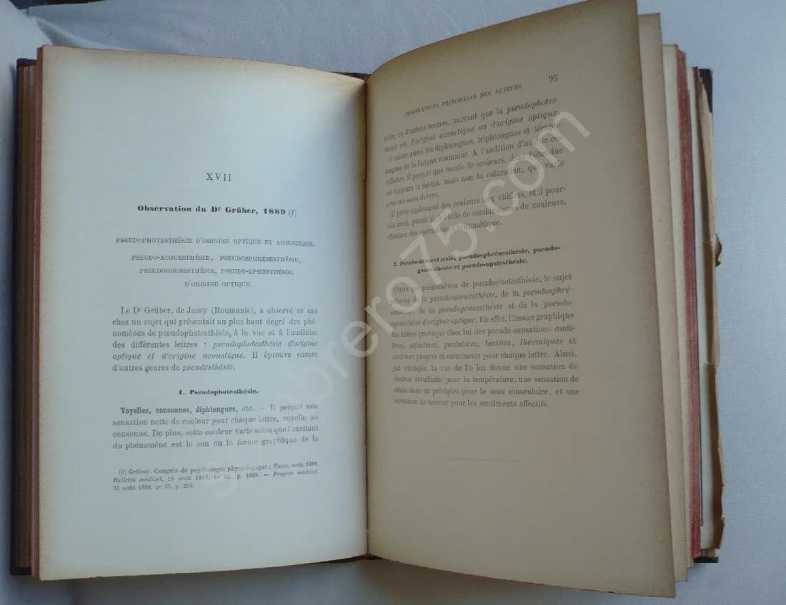 L'audition Colorée, Étude sur les Fausses Sensations Secondaires Physiologiques et particulièrement sur les Pseudo-Sensations - Image 4