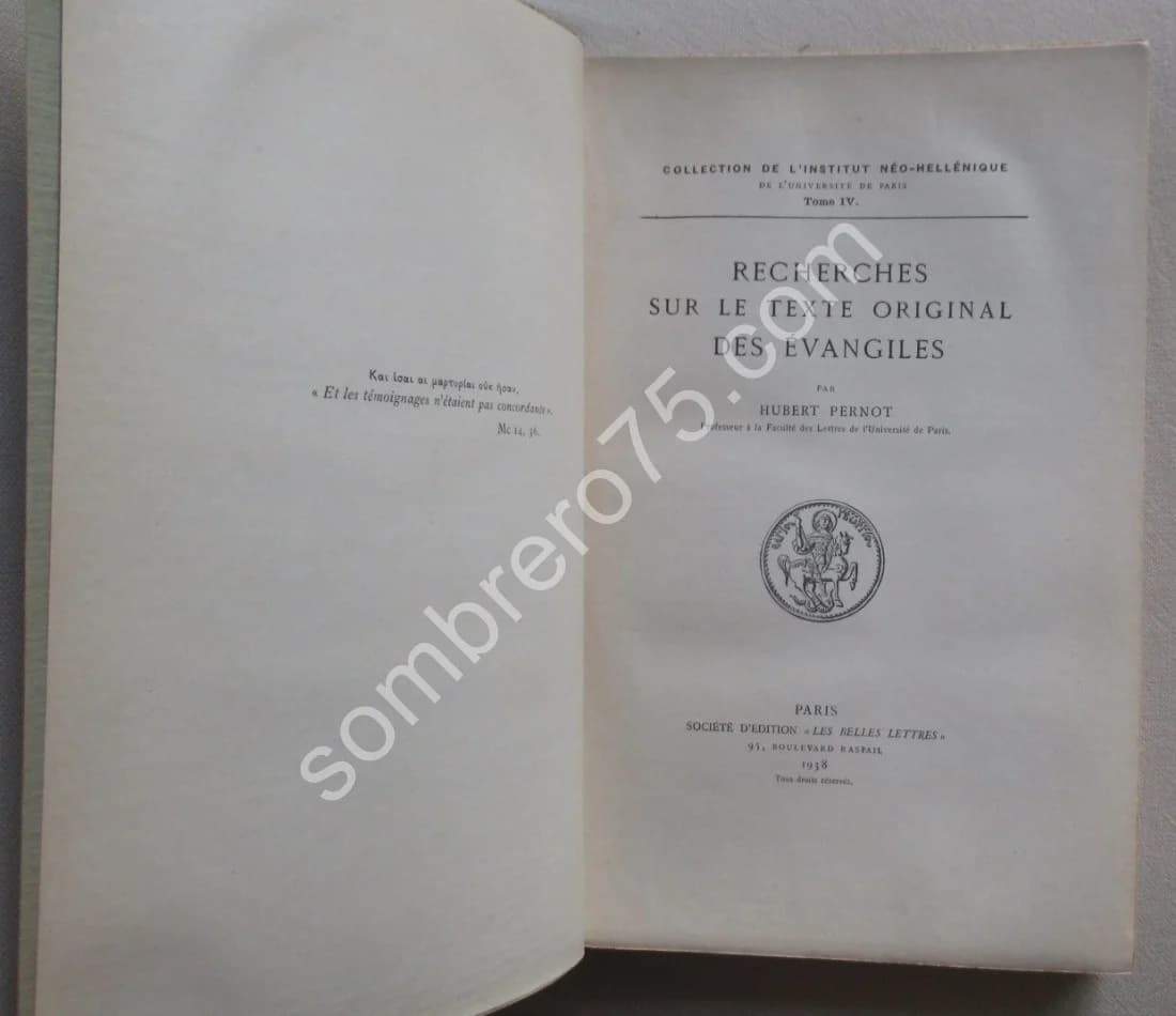 Recherches sur le Texte Original des Évangiles - Image 3