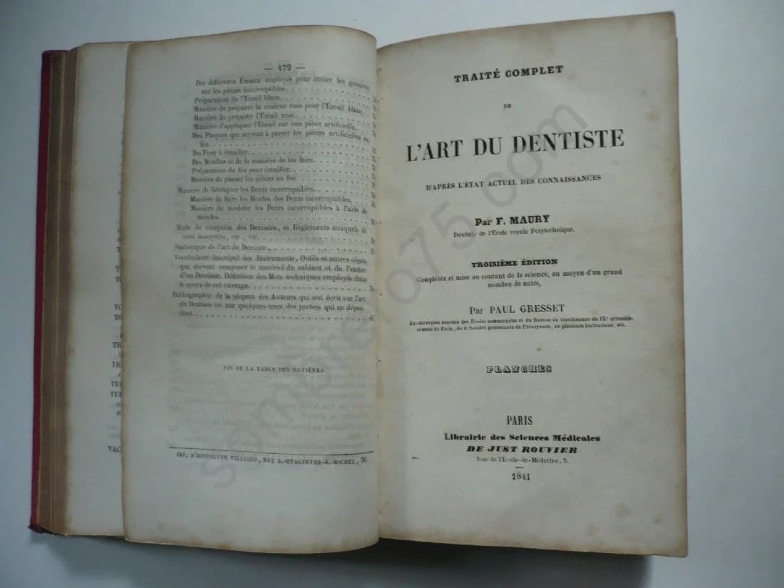 Traité Complet de l'Art du Dentiste d'après l'Etat Actuel des Connaissances... Suivi d'une Bibliographie des Auteurs qui ont Écr - Image 2