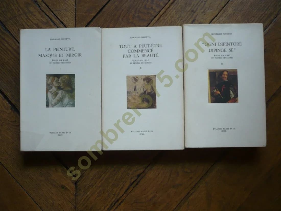 Ecrits sur l'Art et Pensées Détachées. La Peinture, Masque et Miroir. 3 Volumes. E.O. PONTEVIA