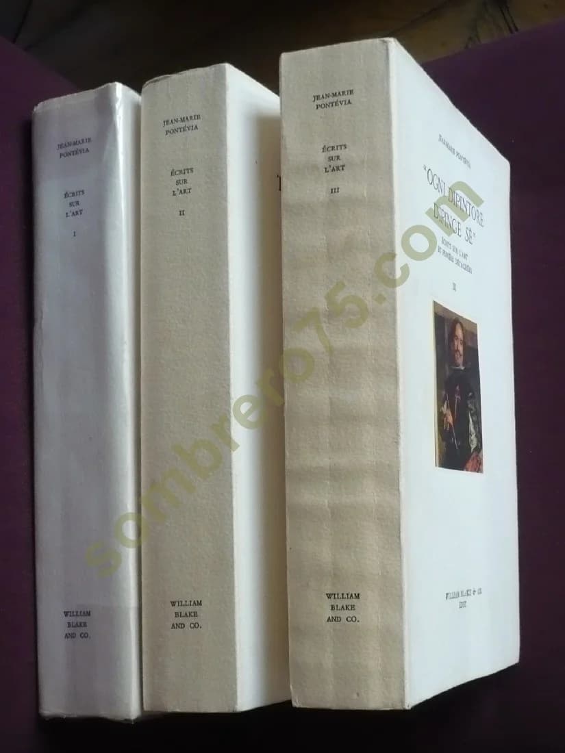 Ecrits sur l'Art et Pensées Détachées. La Peinture, Masque et Miroir. 3 Volumes. E.O. PONTEVIA - Image 2