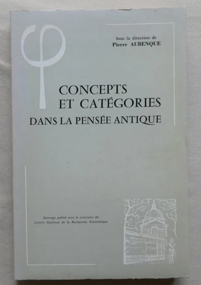 Couverture de Concept et Catégories dans la Pensée Antique