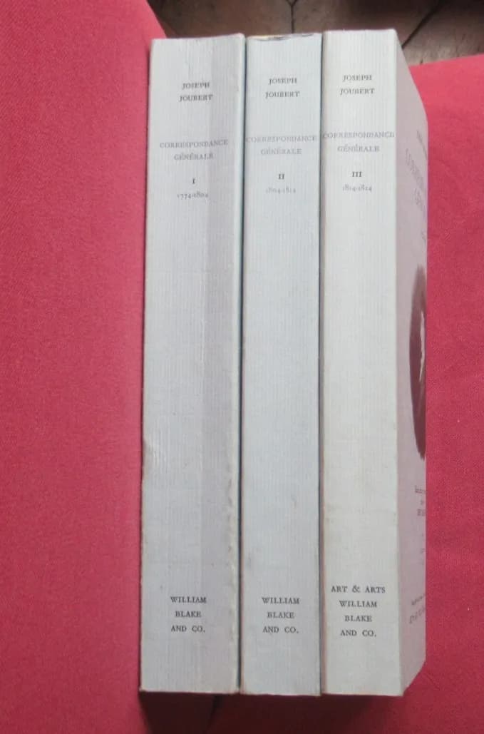 Joseph JOUBERT Correspondance Générale 3 Tomes - Image 2