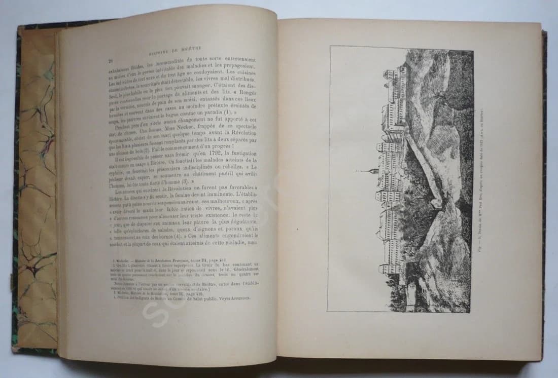Histoire de Bicêtre - Hospice - Prison - Asile. 1890 - Image 3