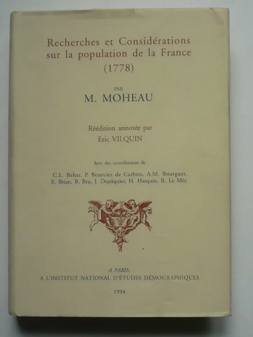Recherches et Considérations sur la Population de la France : 1778