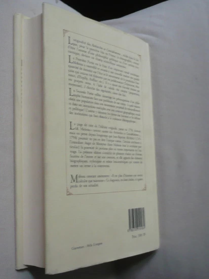 Recherches et Considérations sur la Population de la France : 1778 - Image 3