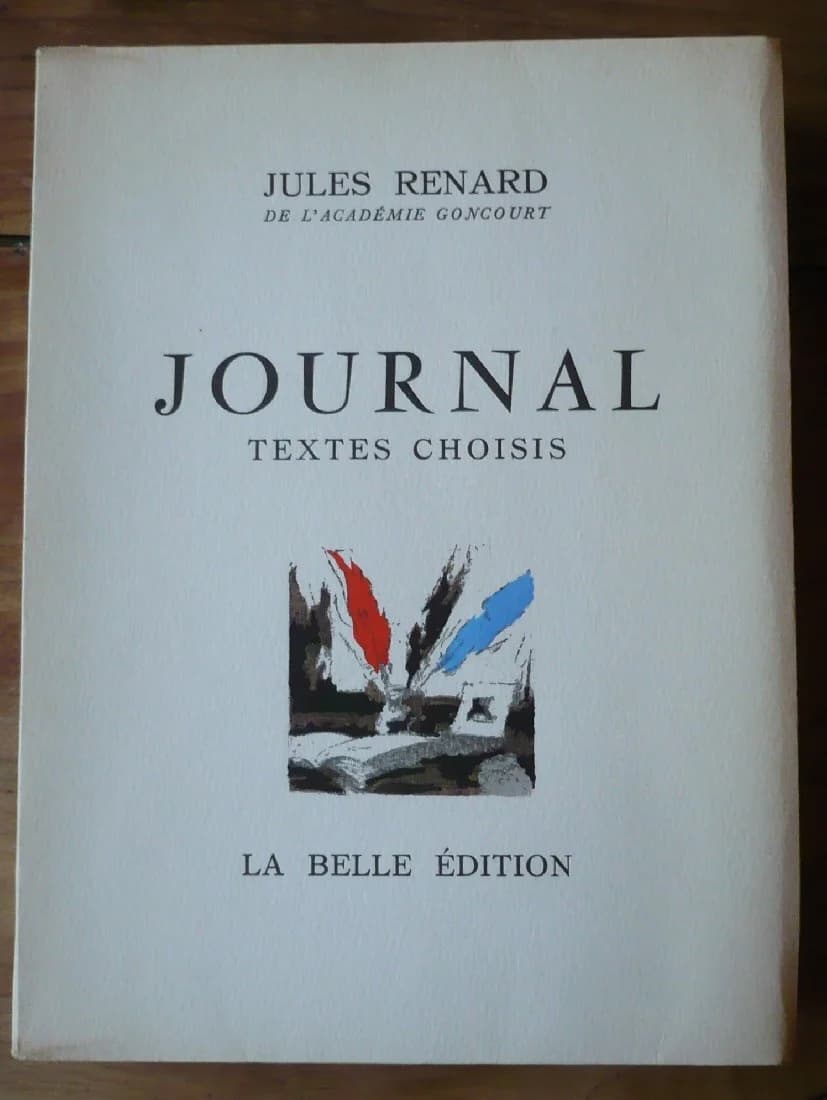 Journal - Textes Choisis. Jacques Thevenet - Envoi à J. Pagnol