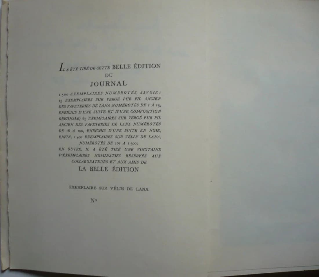 Journal - Textes Choisis. Jacques Thevenet - Envoi à J. Pagnol - Image 6