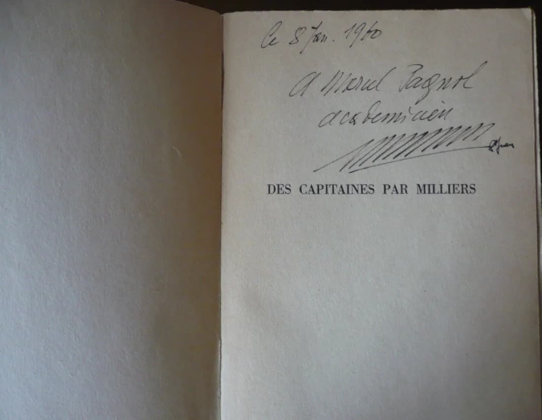 Des Capitaines par Milliers - Envoi à Marcel Pagnol - Image 2