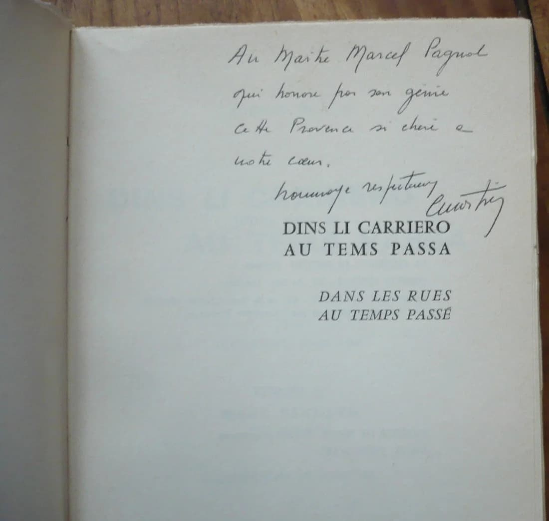 Dins Li Carriero Au Tems Passa - Dans les Rues au Temps Passé (Envoi à Marcel Pagnol) - Image 2