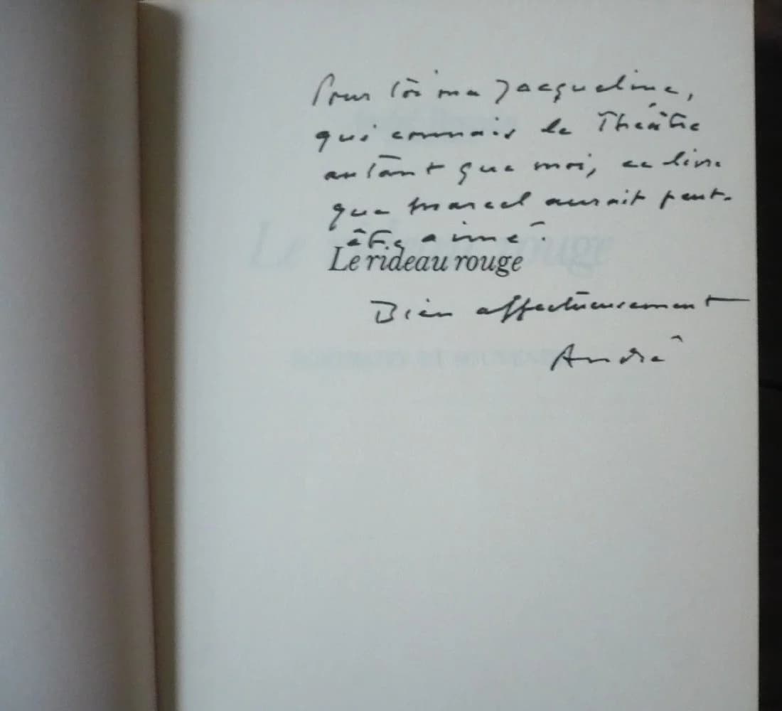 Le Rideau Rouge - Envoi à J. Pagnol - Image 2