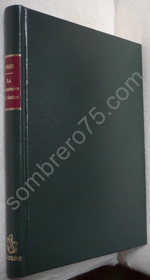 La Grammaire des Fautes. H. FREI - Image 2