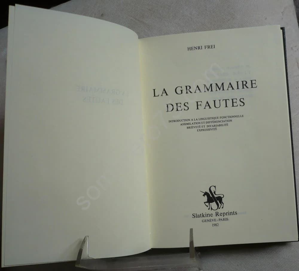 La Grammaire des Fautes. H. FREI - Image 3