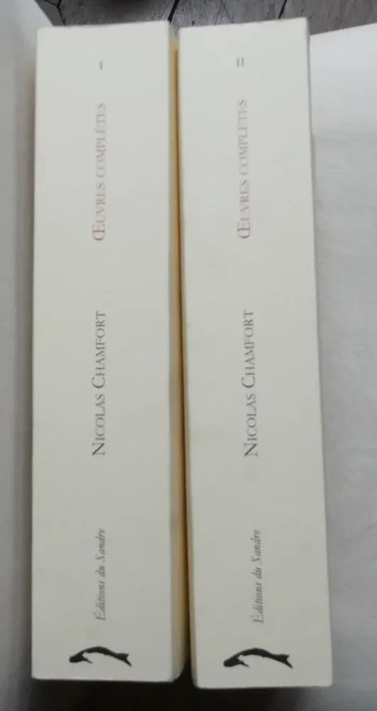 Oeuvres Complètes. Nicolas CHAMFORT. 2 Volumes - Image 2