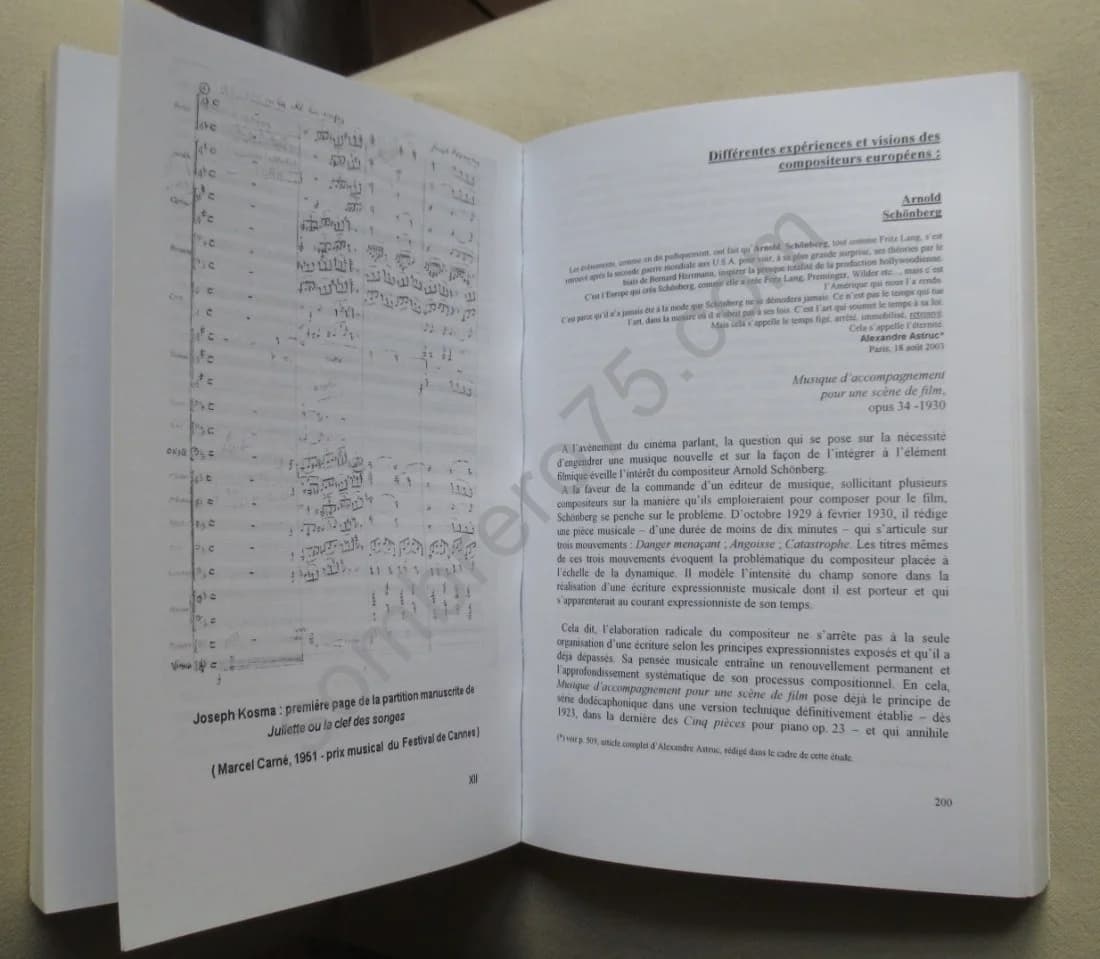 La Musique de Cinéma Française, Européenne et Américaine. CHANUDAUD. Envoi Jean MARAIS - Image 5