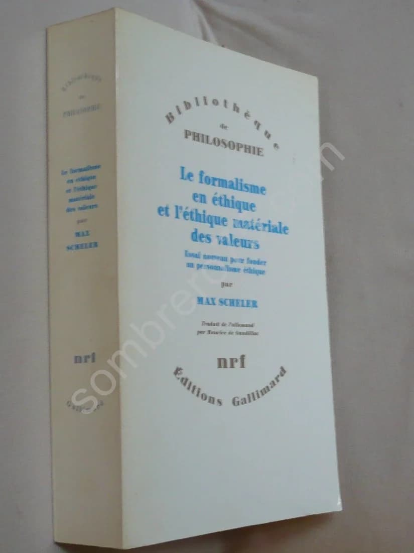 Le Formalisme en Ethique et l'Ethique Matériale des Valeurs - Image 2
