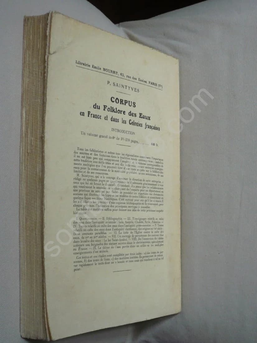 Corpus du Folklore Préhistorique en France et dans les Colonies Françaises. Tome II : Le Folklore des Outils de l'Age de la Pier - Image 3