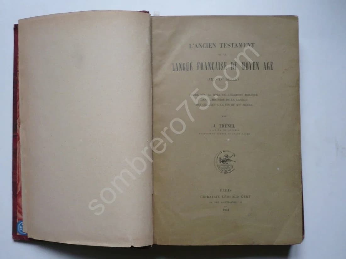 L'Ancien Testament et la Langue Française du Moyen Age (VIIIe - XVe siècle) - Image 3