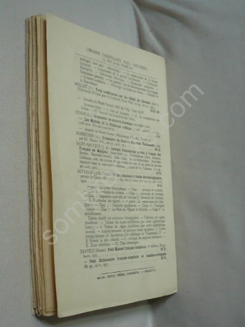 Etrennes de Linguistique Offertes par quelques Amis à Emile Benveniste. Chantraine - Fohalle - Renou - Sjoestedt - Image 3