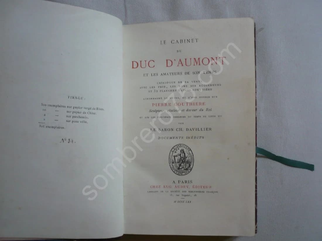 Le Cabinet du Duc d'Aumont et les Amateurs de son Temps. 1870 - Image 5