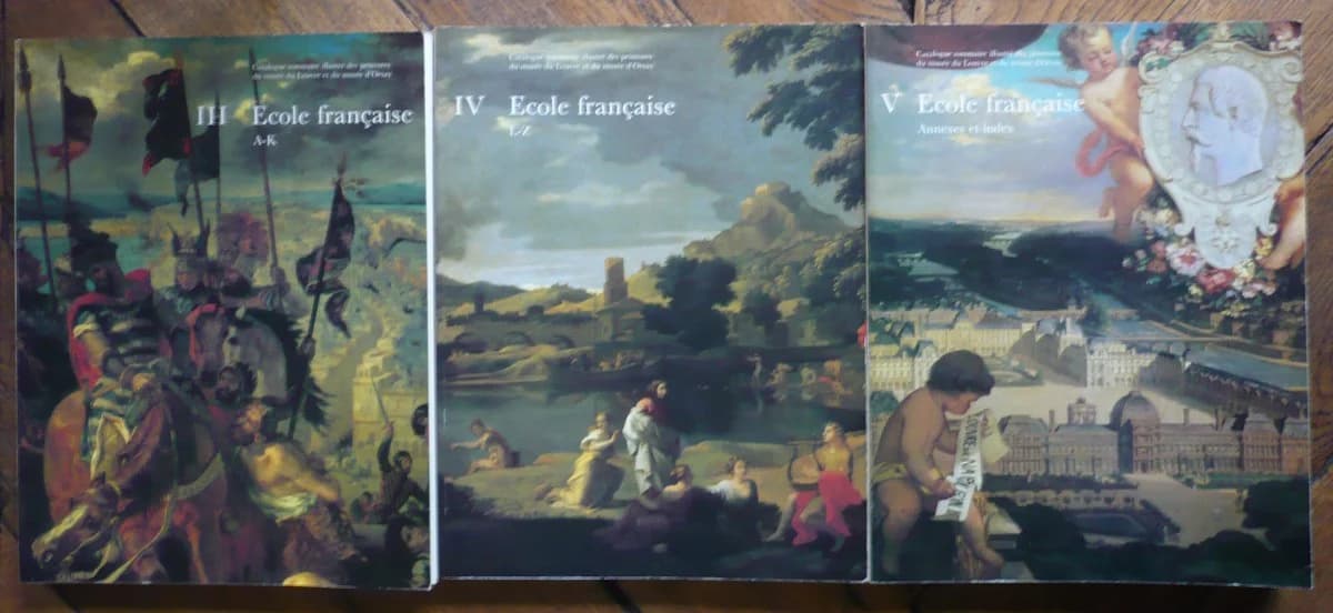 Ecole Francaise. Catalogue Sommaire des Peintures du Musée du Louvre et du Musée d'Orsay. 3 Volumes : III, IV et V - Image 2