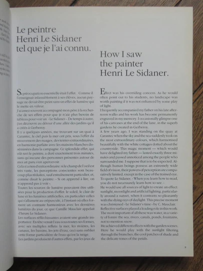 Le Sidaner. L'Oeuvre Peint et Gravé.  Yann Farinaux. SAURET 1989 - Image 4