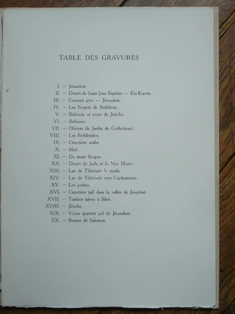 Images de Palestine. 20 Pointes Sèches de Miellet Envoi de l'artiste. 1948 - Image 7