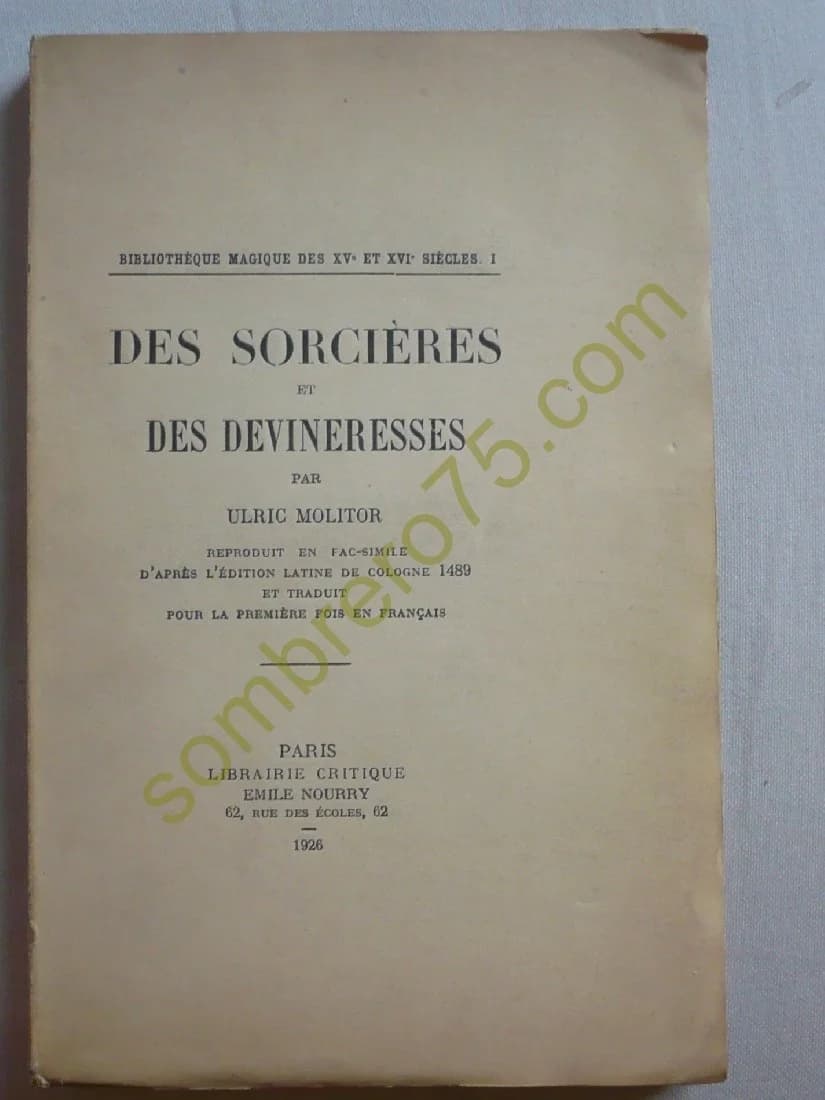 Des Sorcières et des Devineresses - 1926