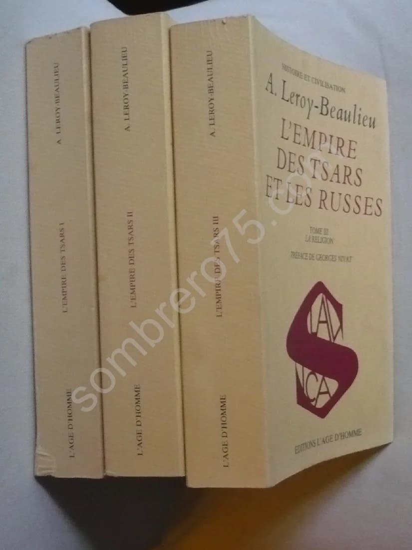 L'Empire des Tsars et les Russes. 3 Volumes. LEROY BEAULIEU - Image 2