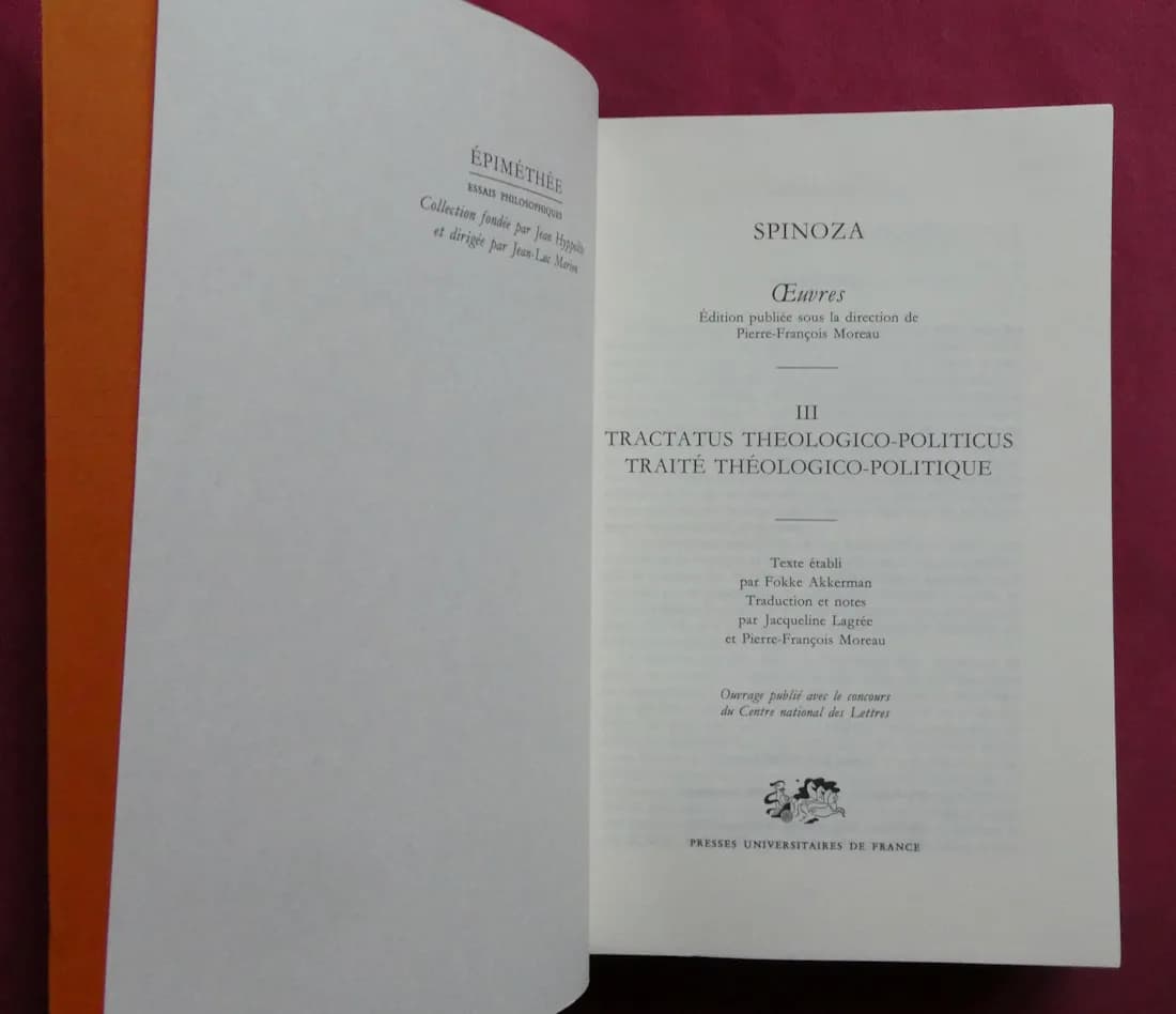 Oeuvres III Traité Théologico Politique SPINOZA - Image 3