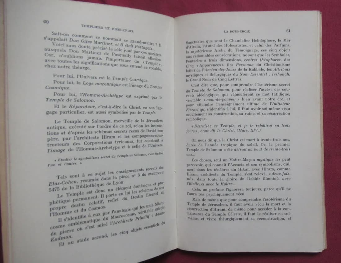 Templiers et Rose Croix. 1955. R. AMBELAIN  - Image 4