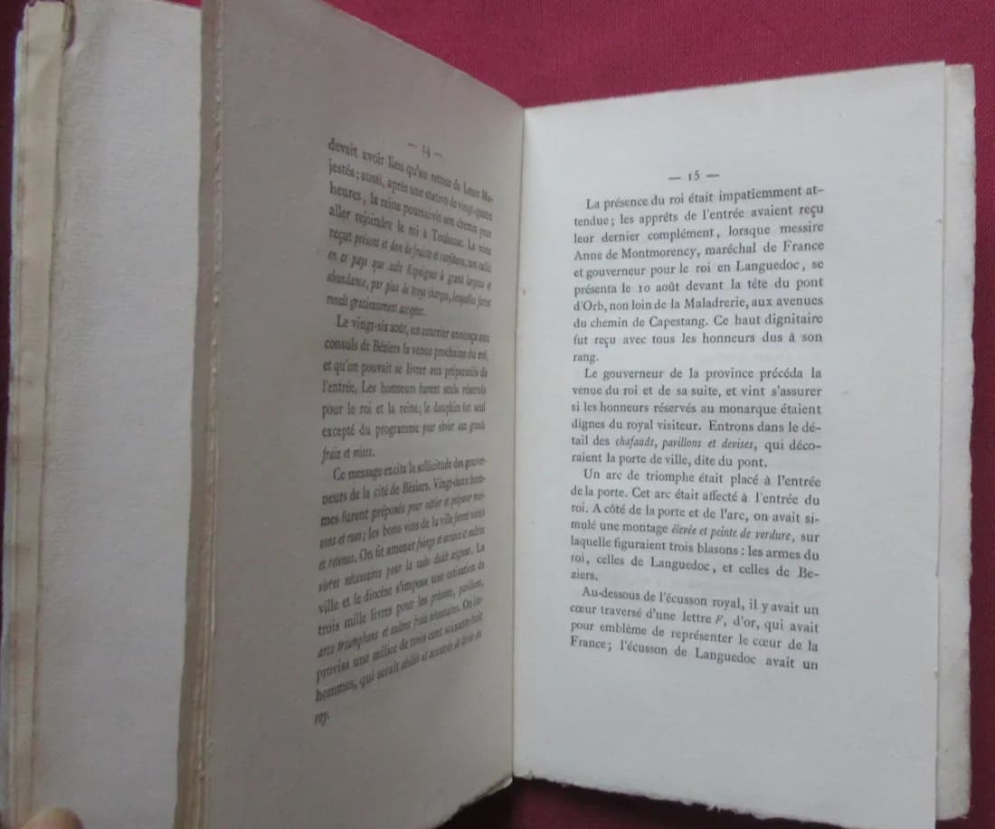 Entrée de François Ier dans la Ville de Béziers. 1866. Envoi - Image 4