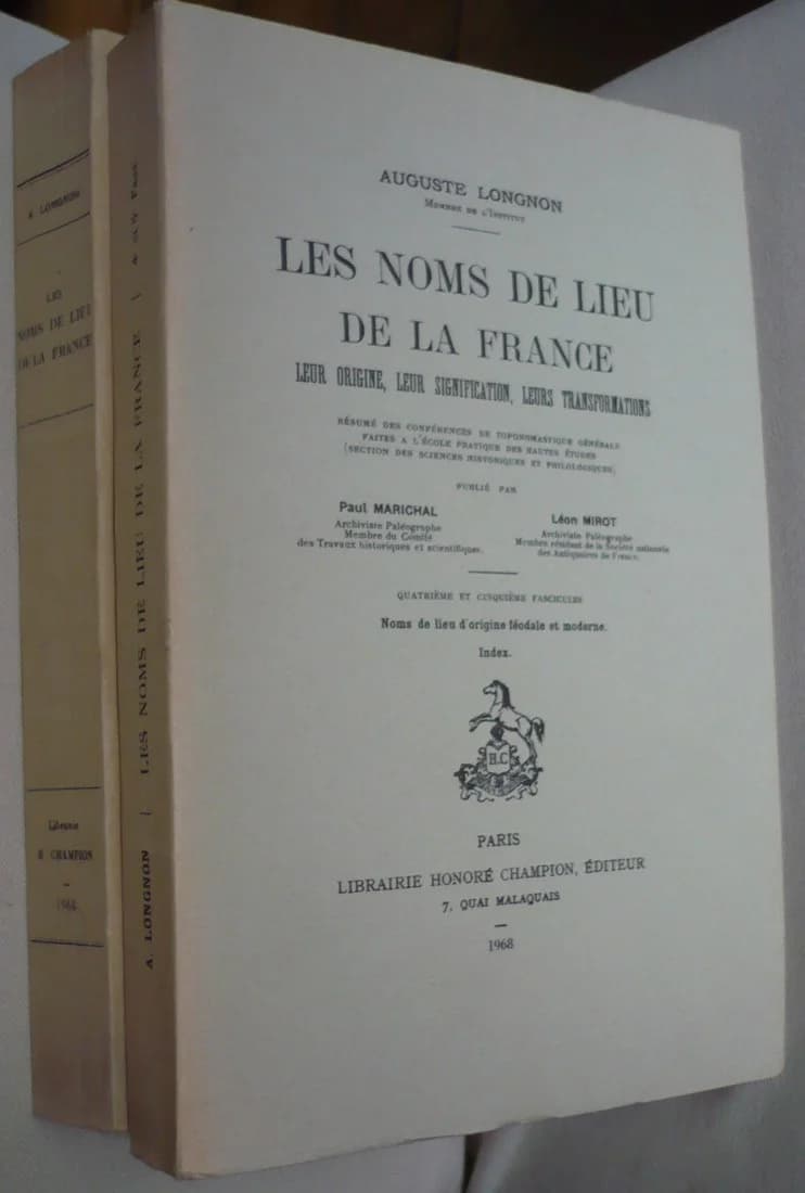 Les Noms de Lieu de la France. Leur Origine, leur Signification, leurs Transformations. 2 volumes - Image 2