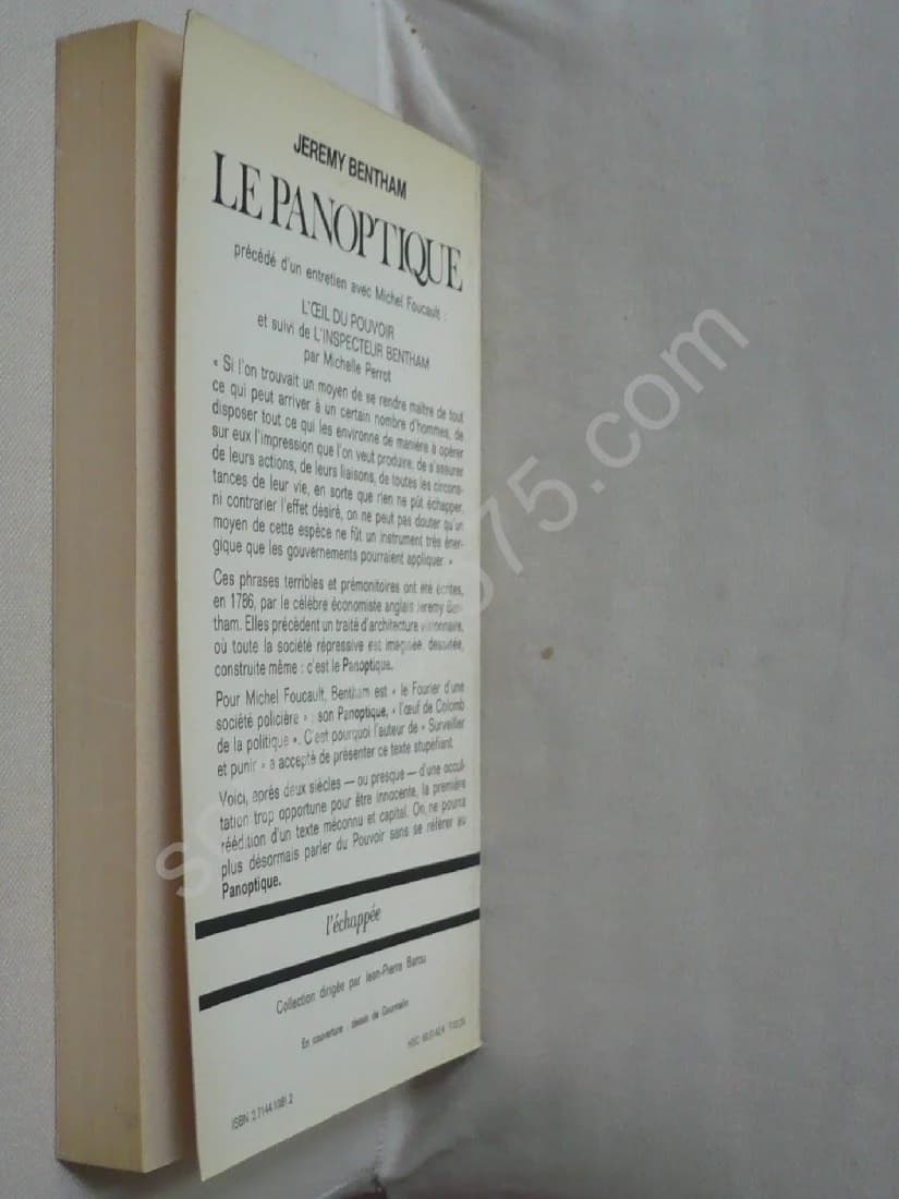 Le Panoptique: Précédé de l'Oeil du Pouvoir, Entretien avec Michel Foucault - Image 3