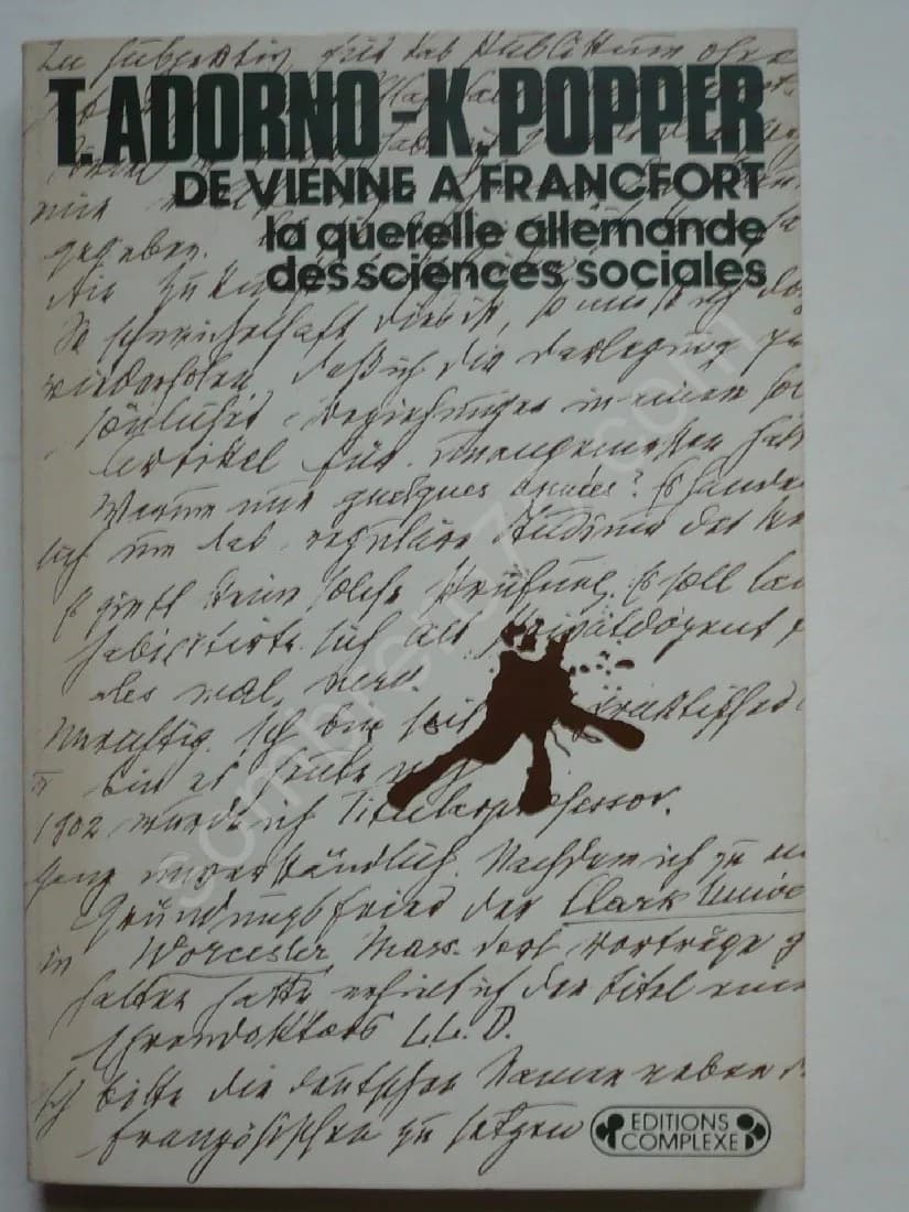 De Vienne À Francfort: La Querelle Allemande Des Sciences Sociales
