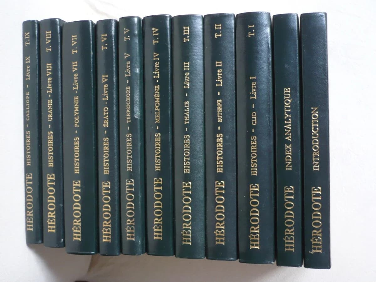 Histoires - Hérodote. Belles Lettres 1966. Complet 11 Volumes