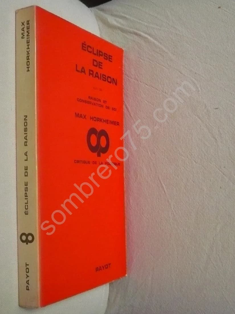 Eclipse de la Raison suivi de Raison et Conservation de Soi - Image 2