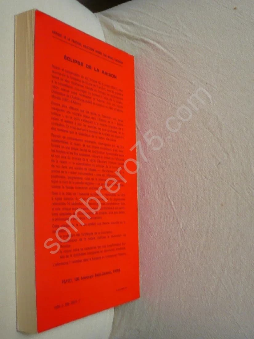 Eclipse de la Raison suivi de Raison et Conservation de Soi - Image 3