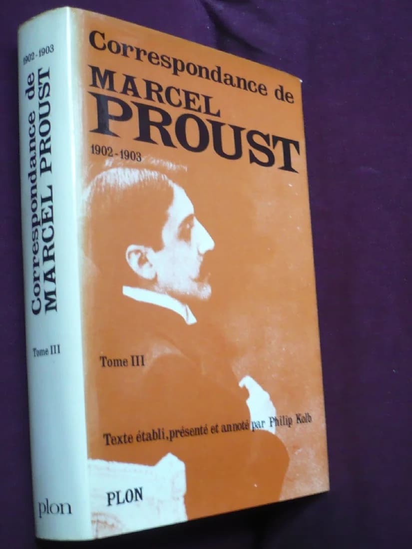 Correspondance de Marcel Proust 1902 - 1903. Tome 3. Texte Établi et Annoté par KOLB Philip - Image 2