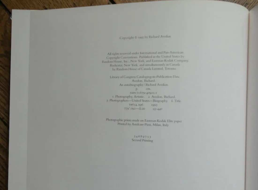 An Autobiography Richard AVEDON 1993 - Image 8