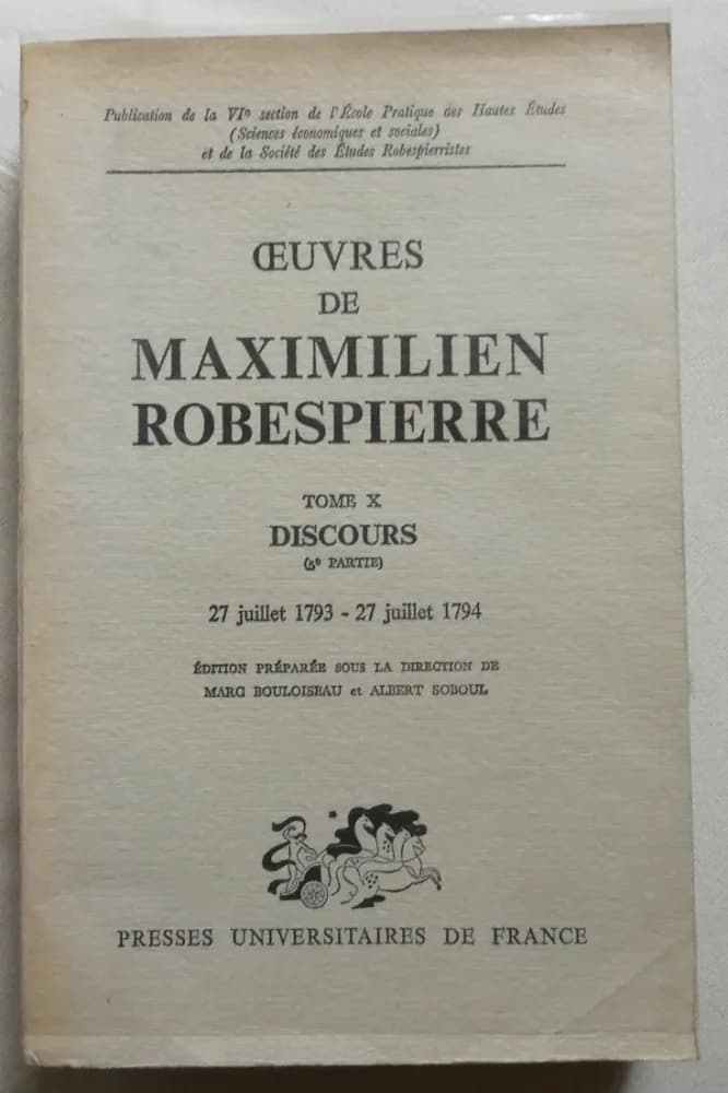 Oeuvres de Maximilien Robespierre Tome X Discours (5e partie)