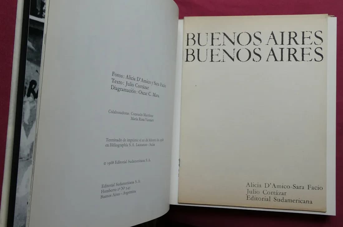 Buenos Aires - Alicia d'Amico Sara Facio - Julio Cortazar Ed. O. - Image 5